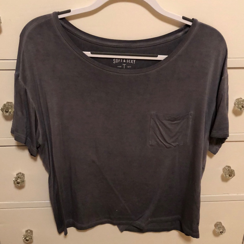 Gray tee soft and sexy